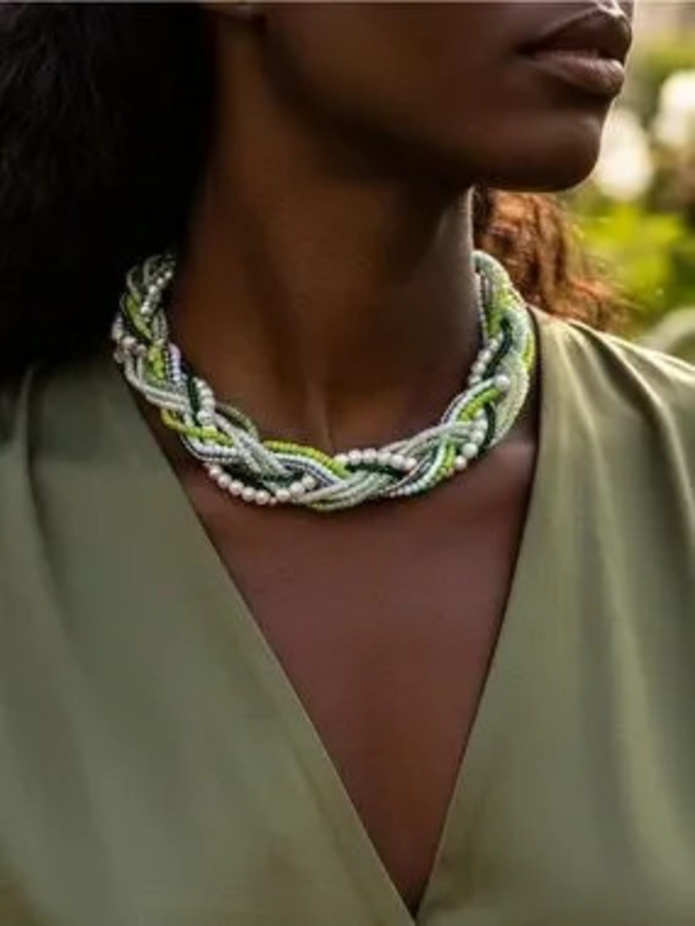 Handwoven Seed Bead & Pearl Necklace